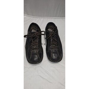Born W31015 Black Leather Suede Oxford Shoes Women's 7.5 / 38.5 Comfort